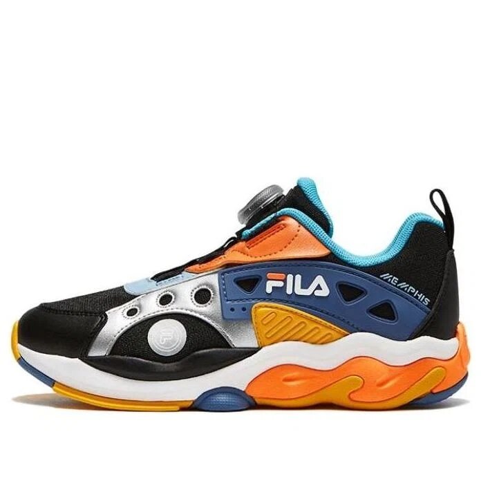 Sneakers sportive "Nero Blu Arancione"