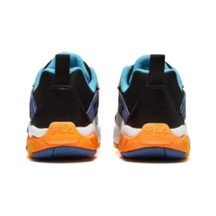 Sneakers sportive "Nero Blu Arancione"
