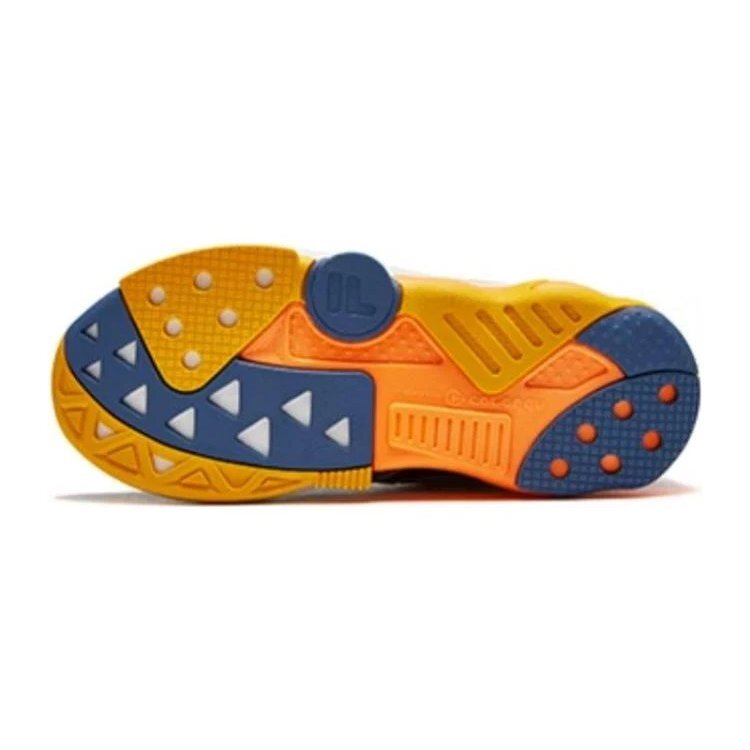 Sneakers sportive "Nero Blu Arancione"