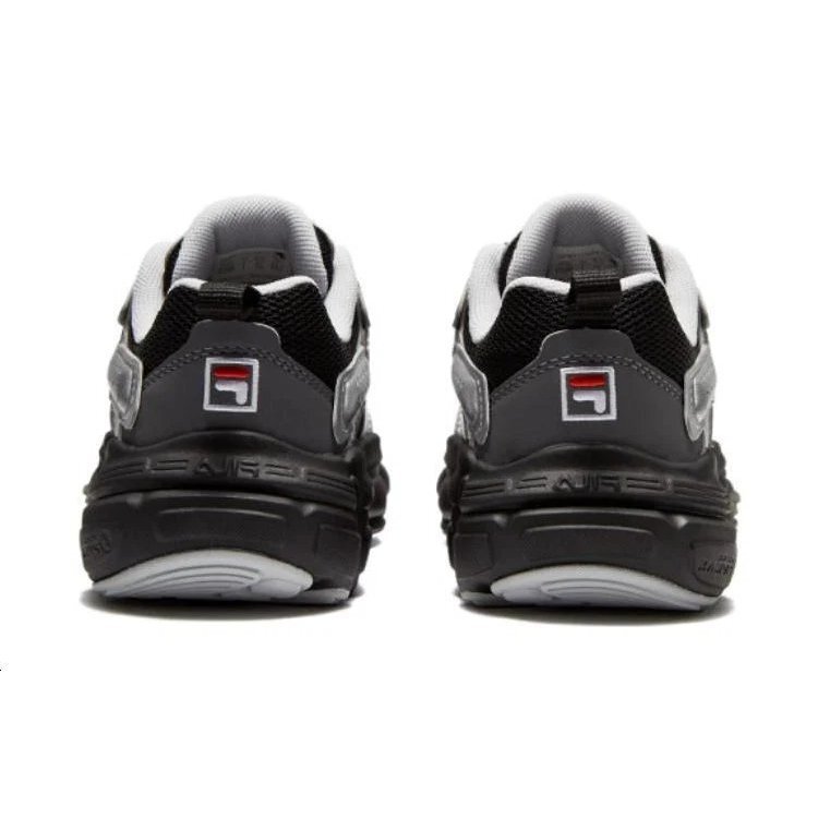 Sneakers sportive vintage "Black Silver"