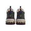Sneakers sportive vintage "Verde oliva e bianco"