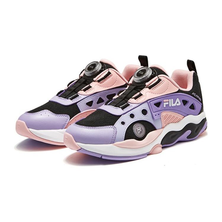 Sneakers sportive "Viola Nero Rosa"