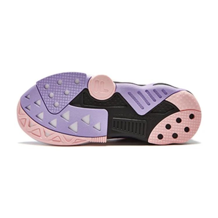 Sneakers sportive "Viola Nero Rosa"
