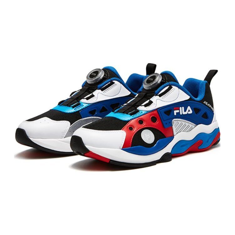 Sneakers sportive "White Blue Red"