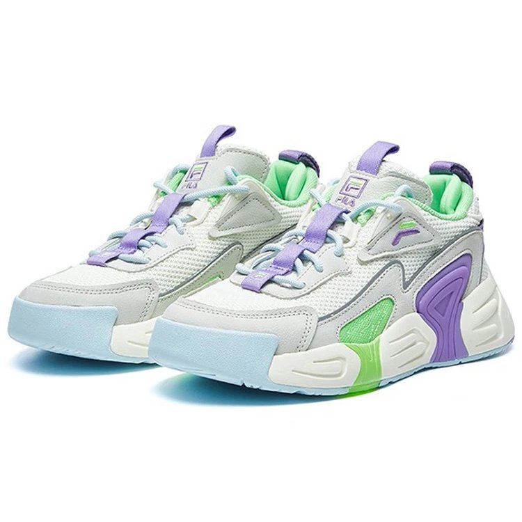 Sneakers Swarm low swirl viola/bianco/grigio