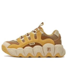 Sneakers voluminose CROISSANT "Giallo Marrone"