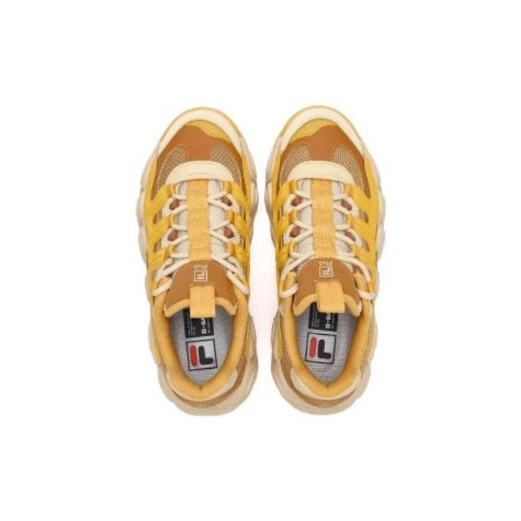 Sneakers voluminose CROISSANT "Giallo Marrone"