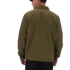 Sovracamicia Kasa con zip frontale, colore verde oliva scuro