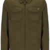 Sovracamicia Kasa con zip frontale, colore verde oliva scuro