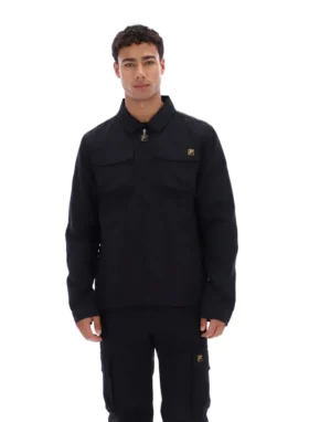 Sovracamicia nera Kasa con zip