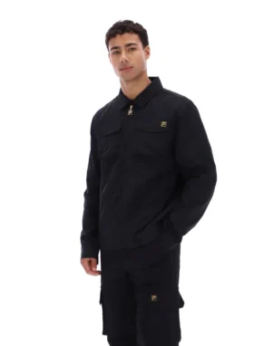 Sovracamicia nera Kasa con zip