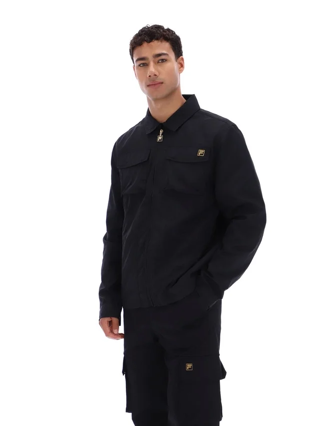 Sovracamicia nera Kasa con zip