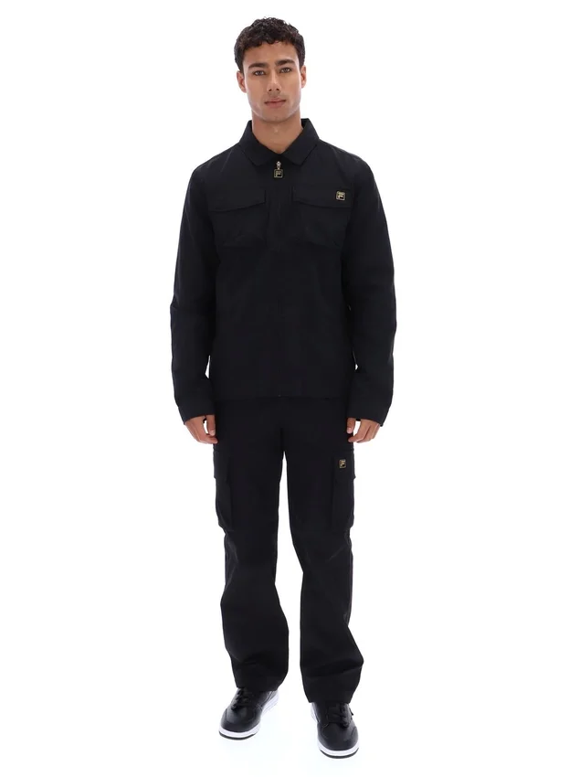 Sovracamicia nera Kasa con zip