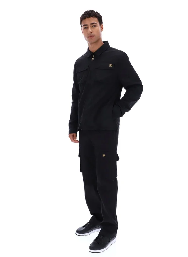 Sovracamicia nera Kasa con zip