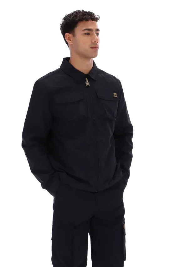 Sovracamicia nera Kasa con zip