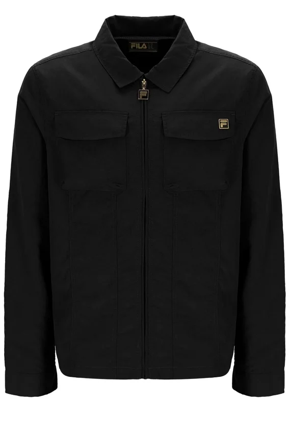 Sovracamicia nera Kasa con zip