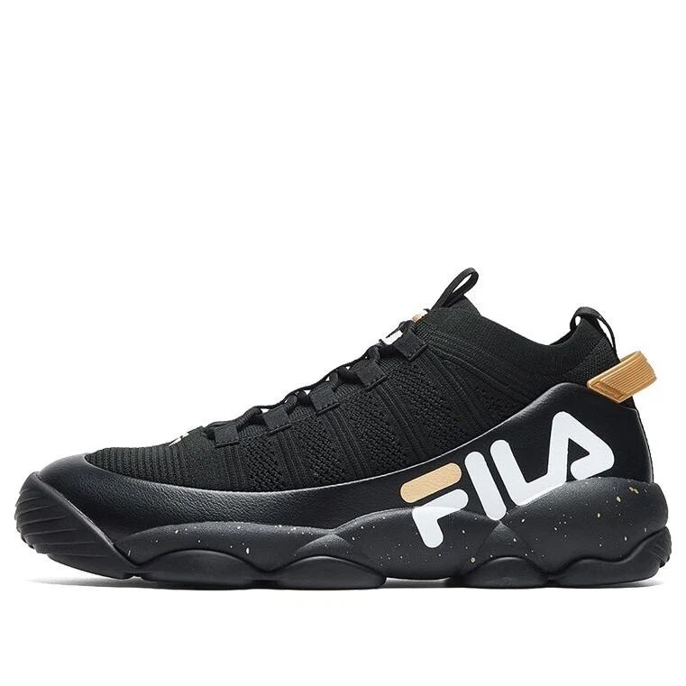 Spaghetti Knit Retro Nero/Dorato