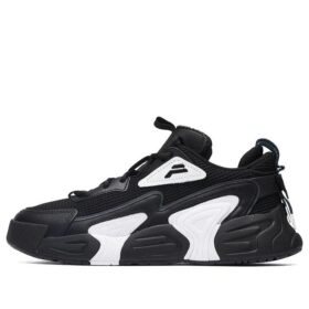 Swarm low swirl sneakers "Black And White"