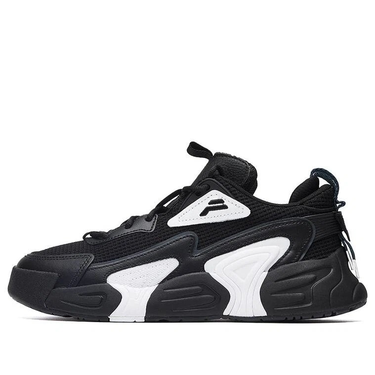 Swarm low swirl sneakers "Black And White"