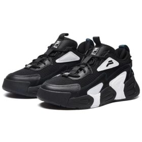 Swarm low swirl sneakers “Black And White”