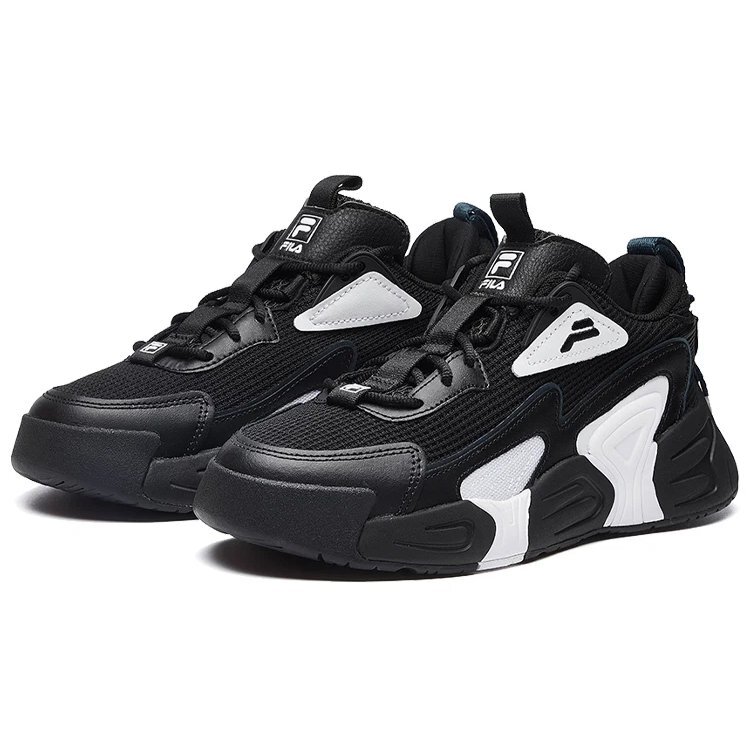 Swarm low swirl sneakers "Black And White"