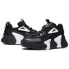 Swarm low swirl sneakers "Black And White"
