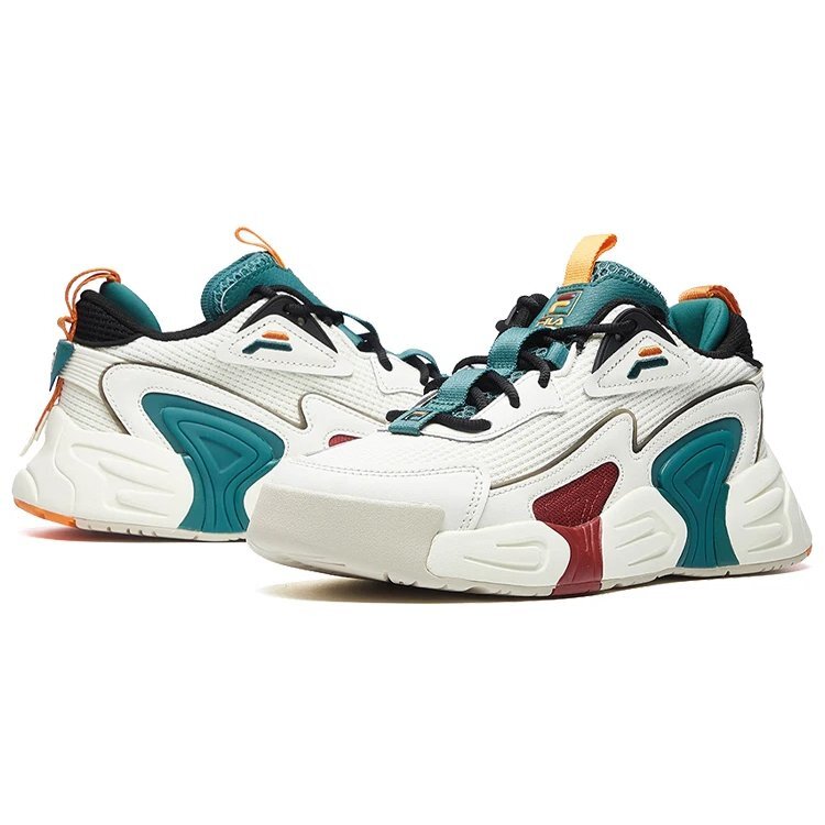 Sneakers Swarm low swirl rosse/bianche/verdi