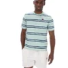 T-shirt a righe Cesare tinta in filo Surf Spray