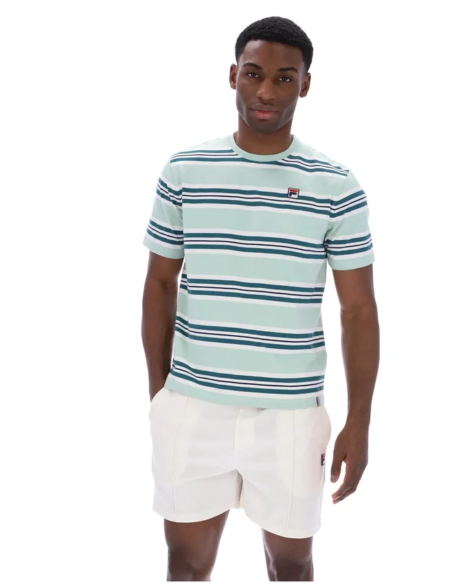 T-shirt a righe Cesare tinta in filo Surf Spray
