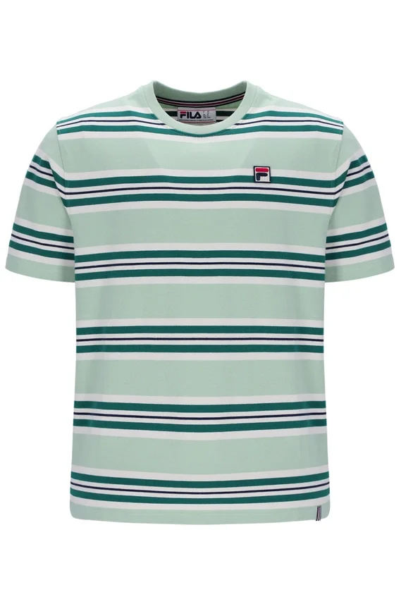 T-shirt a righe Cesare tinta in filo Surf Spray