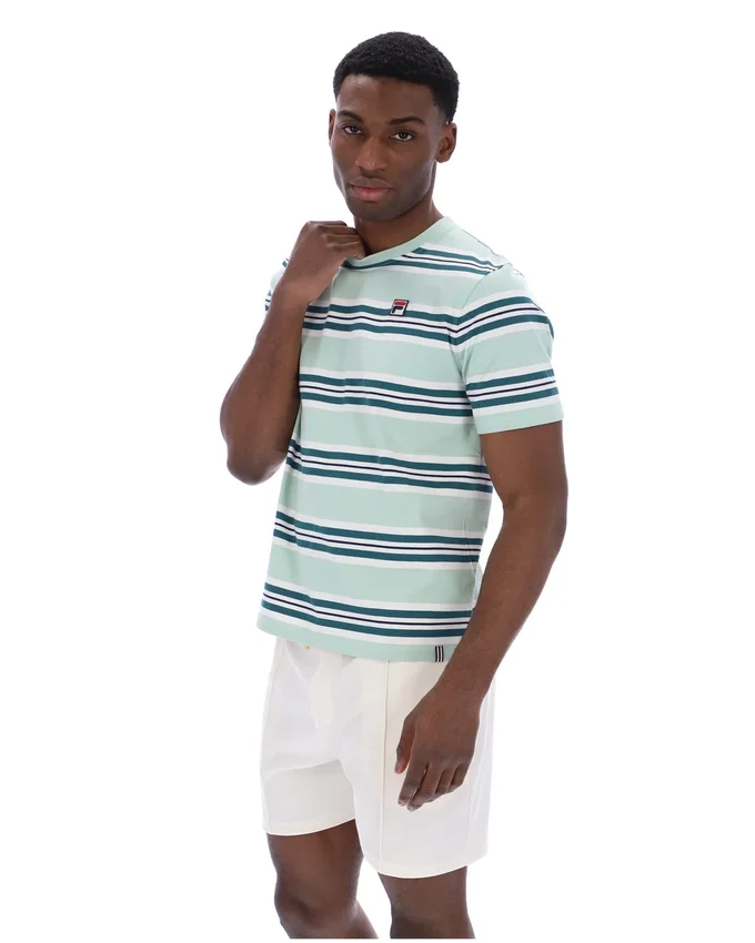 T-shirt a righe Cesare tinta in filo Surf Spray