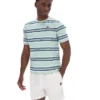 T-shirt a righe Cesare tinta in filo Surf Spray