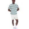 T-shirt a righe Cesare tinta in filo Surf Spray