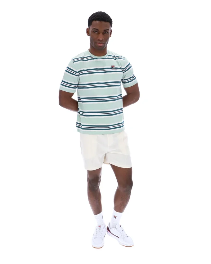 T-shirt a righe Cesare tinta in filo Surf Spray