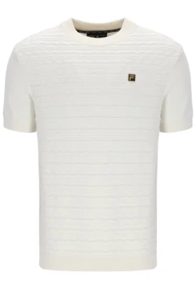 T-shirt in maglia testurizzata Don al latte di cocco