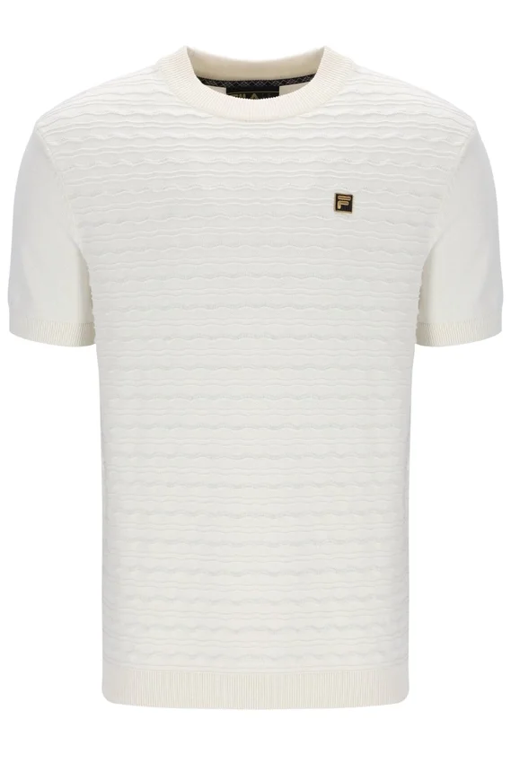 T-shirt in maglia testurizzata Don al latte di cocco