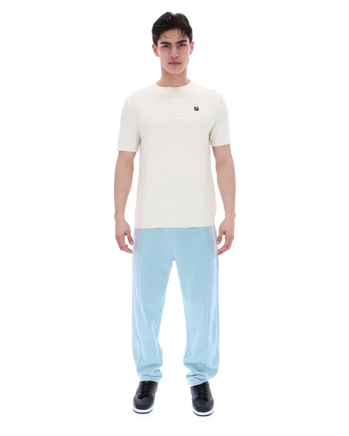 T-shirt in maglia testurizzata Don al latte di cocco