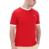 T-shirt Marconi Essential Ringer in rosso cinese