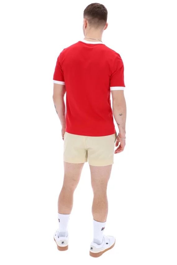 T-shirt Marconi Essential Ringer in rosso cinese