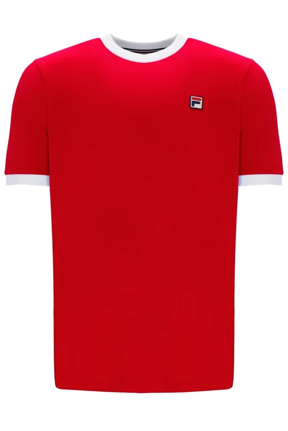 T-shirt Marconi Essential Ringer in rosso cinese