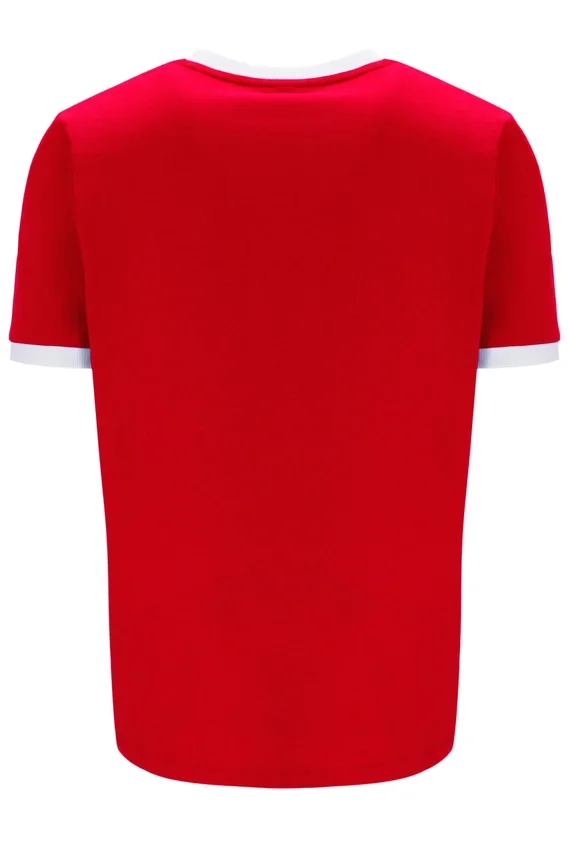 T-shirt Marconi Essential Ringer in rosso cinese