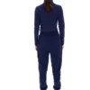 Top corto a collo alto Heidi blu navy
