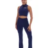 Top corto con zip Fila x TALA SKINLUXE blu navy