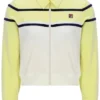 Top corto con zip Giovana Giallo Cera