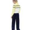 Top corto con zip Giovana Giallo Cera