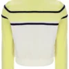 Top corto con zip Giovana Giallo Cera
