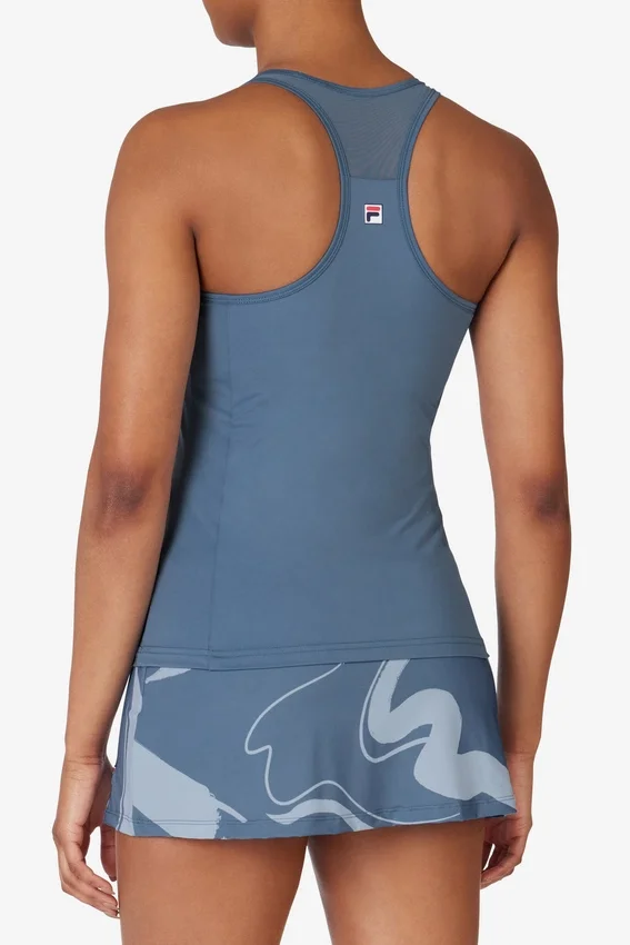 Top da tennis Essential con scollo a vogatore blu