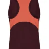 Top da tennis senza maniche da donna color vino