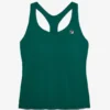 Top da tennis verde con scollo a vogatore