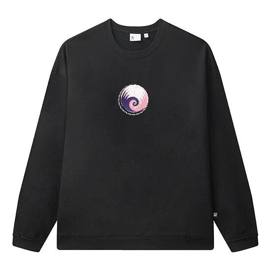 Top in maglia casual minimalisti, stile di coppia, nero